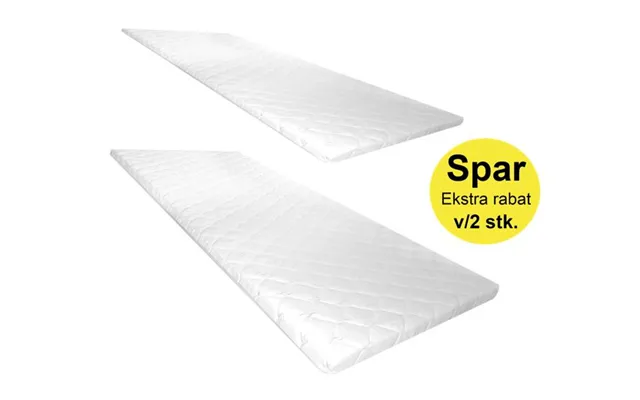 King Plus 2 Stk Vendbar Topmadras Med Koldskum 85 X 200 X 6 Cm Med Quiltet Betræk
