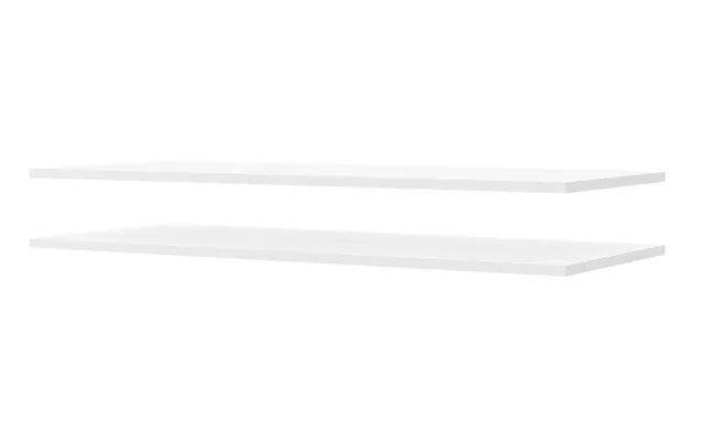 Pakke Med 2 Stk. Hvide 95,5 Cm Bredde Hylder Til Dana Garderobeskabe