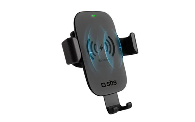 Sbs Mobilholder Til Luftdyse Med Trådløs Opladning - Sort
