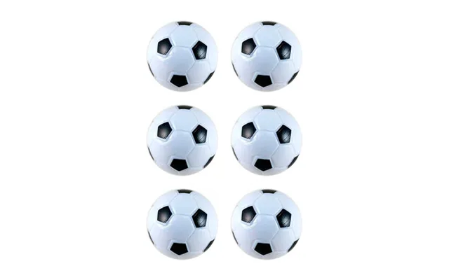 Bordfodbold-bold Hvid Sort 6 Stk