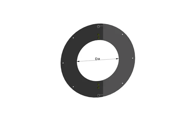 Loftkrave 2-delt 10-35 Grader Ø150mm