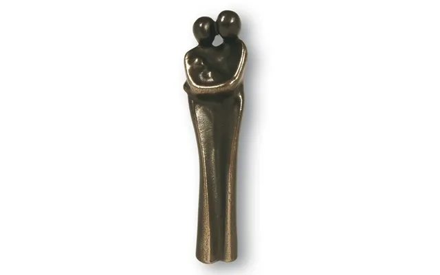 Bronzefigur Par Med Baby - Højde 13 Cm. Barselgave Til Forældre Med Nyfødt 799,- Kr