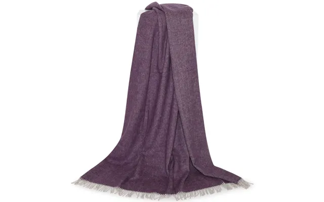 Plaid Violet Melange - Lækker Blød Kvalitet Med Uld Og Alpaca