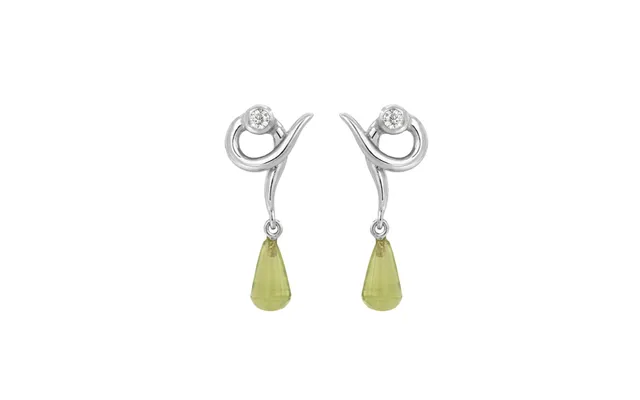 Rabinovich - Sølv Ørestikker Med Peridot