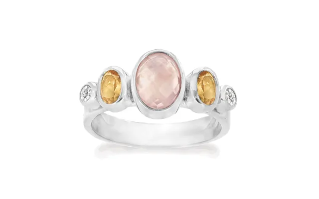 Rabinovich - Sølv Ring Med Rosenkvarts
