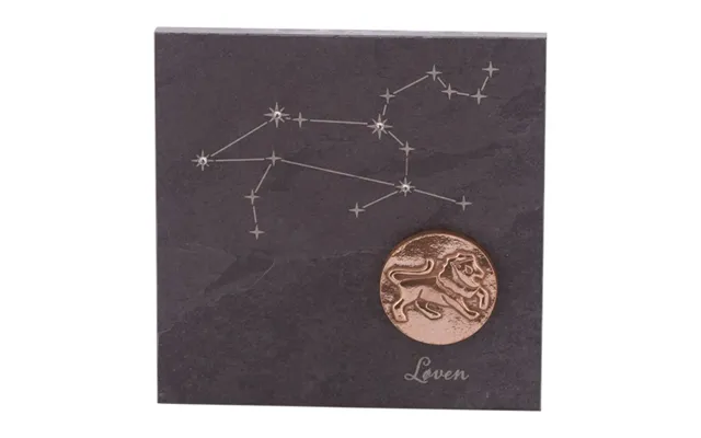 Stjernetegn 14,5 X 14,5 Cm Billede 399,- Kr. Skifer, Bronze, Swarovski Krystaller