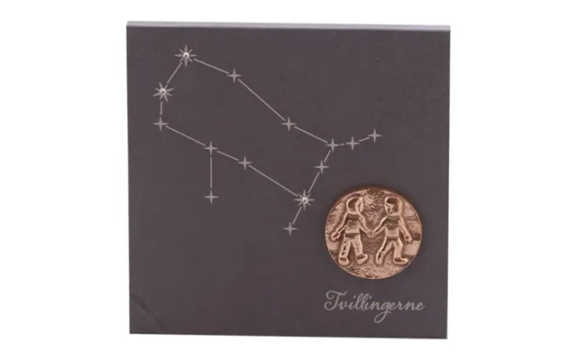 Stjernetegn 14,5 X 14,5 Cm Billede 399,- Kr. Skifer, Bronze, Swarovski Krystaller