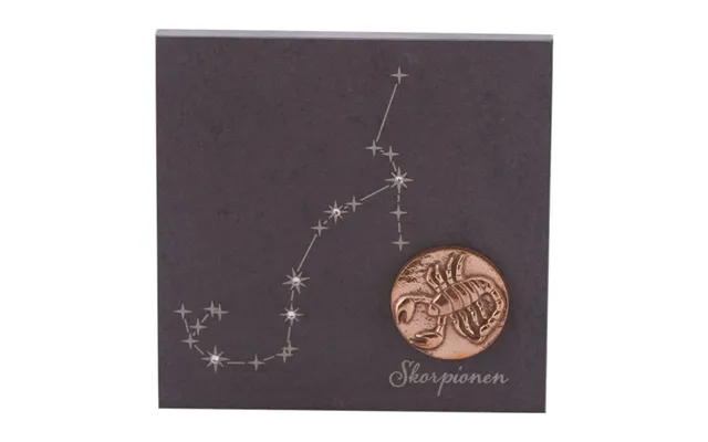 Stjernetegn 14,5 X 14,5 Cm Billede 399,- Kr. Skifer, Bronze, Swarovski Krystaller