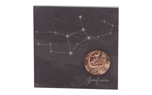 Stjernetegn 14,5 X 14,5 Cm Billede 399,- Kr. Skifer, Bronze, Swarovski Krystaller