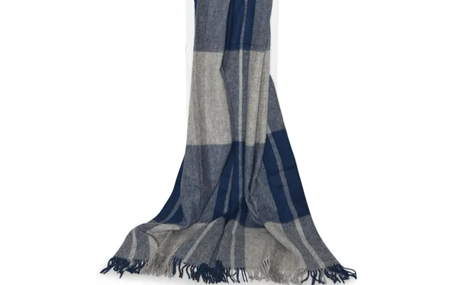 Uldplaid Blå Tern - Stor Læsø Uldstue
