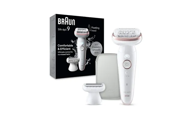Braun Silk-épil 9 Epilator Ladyshaver Ses9-030 Hvid Rosa
