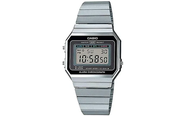 Casio A700we-1aef Vintage Retro Digital Armbåndsur - Sølv
