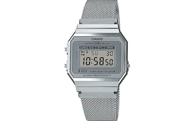 Casio A700wem-7aef Retro Digital Armbåndsur - Sølv