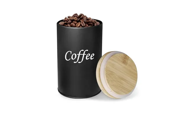 Lufttæt Kaffedåse I Sort - Minimalistisk Design