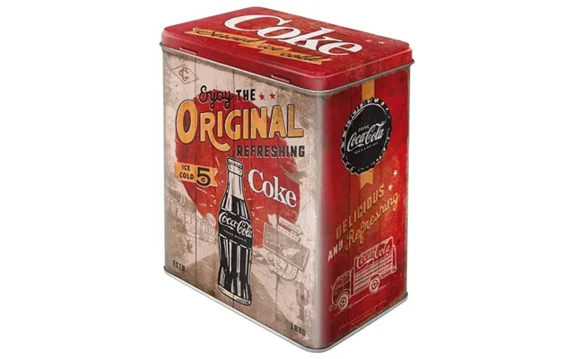 Retro Coca Cola Opbevaringsdåse - Perfekt Til Kaffe