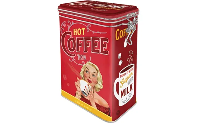 Vintage Kaffedåse Med Aromalåg - Hot Coffee