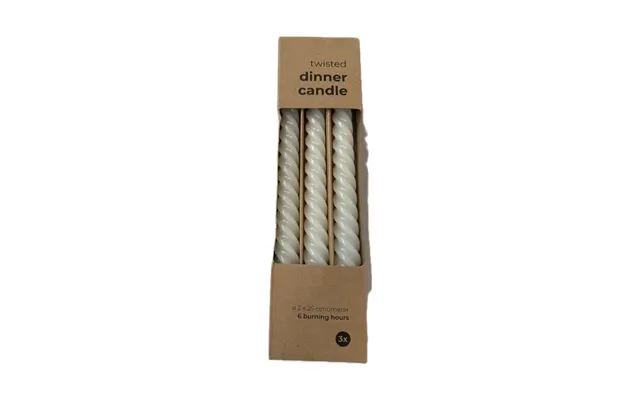 3-pack Kronelys, Snoet - Hvid