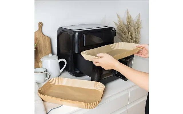 Airfryer Papirforme, Dobbelt Skuffe - 50 Stk