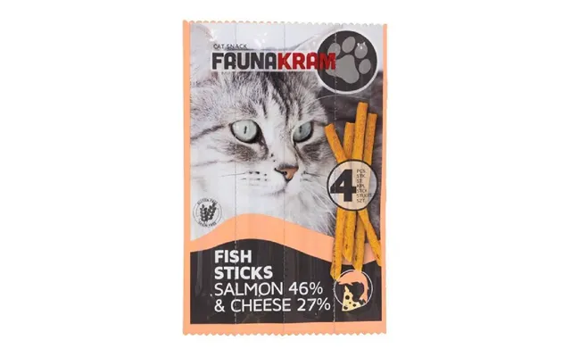 Faunakram Gf Cat Snack Stick Salmon&cheese4x5 Gr.