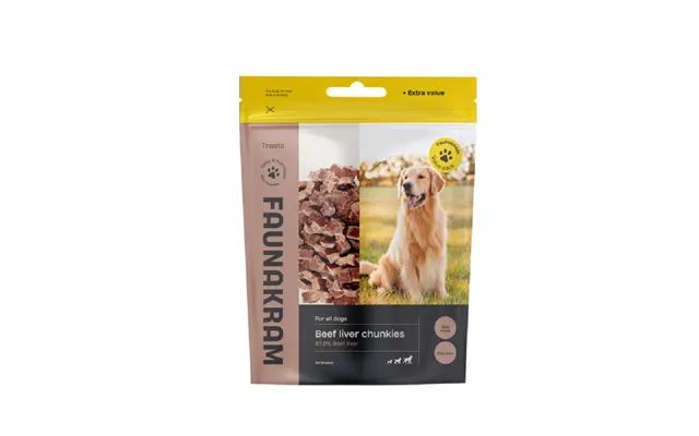 Faunakram Valuepack Beef Liver Chunkies 300g