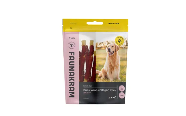 Faunakram Valuepack Duckcoated Rawhide Stick 300g