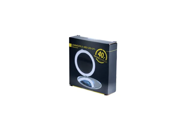 Lommespejl M Led Lys Ø9 Cm