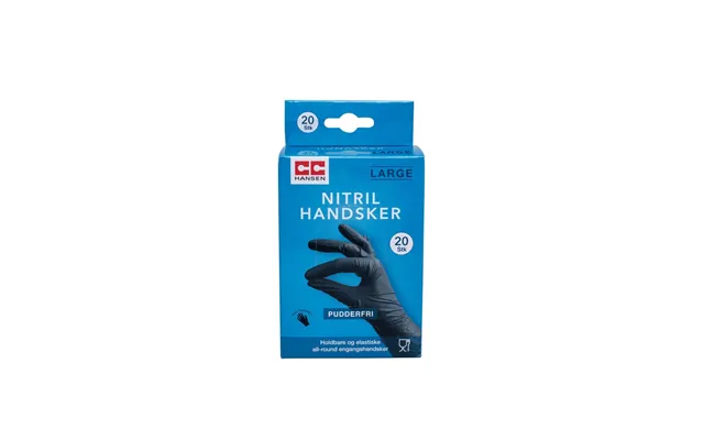 Nitrilhandsker Large - 20 Stk.