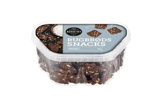 Nordthy Rugbrødssnacks Havsalt 190g