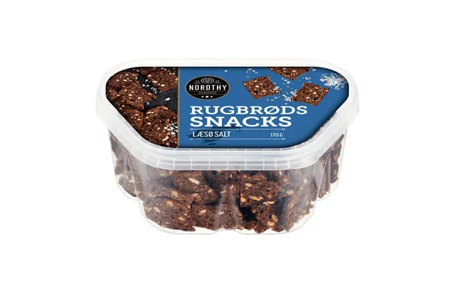 Nordthy Rugbrødssnacks Læsøsalt 170g