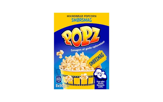 Popz Popcorn Smør 8-pack