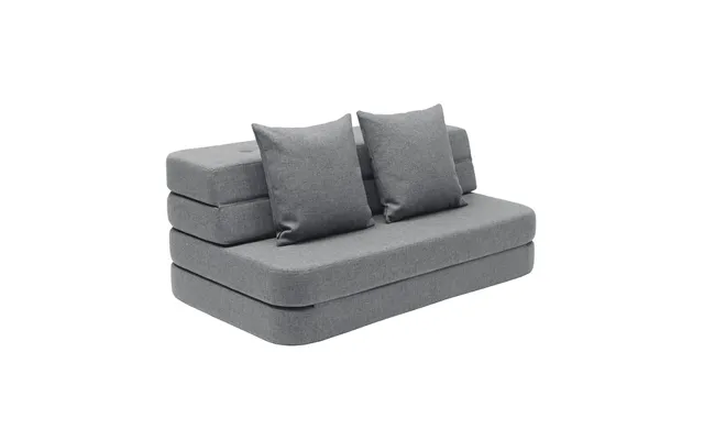 By Klipklap Kk 3 Fold Sofa 120 Cm - Blågrå M. Grå