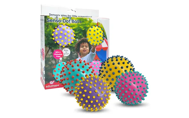 Edushape Senso-dot Sansebolde 10 Cm - 4 Stk