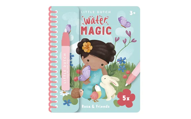 Little Dutch - Magisk Vandmalebog Rosa & Friends