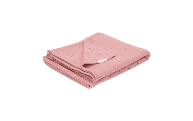 Little Dutch Strikket Tæppe 70x 100 Cm - Pure Pink Blush