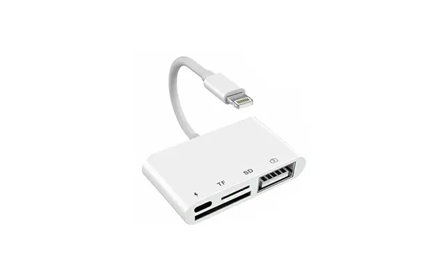 4-i-1 Lightning Kortlæser & Usb Adapter Til Iphone Sd Tf Usb