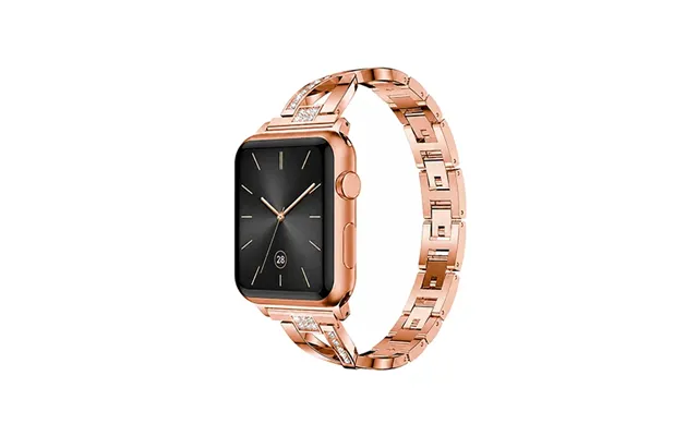 Apple Watch 38 40 Se 41 42mm - Diamant Stål Dame Urrem