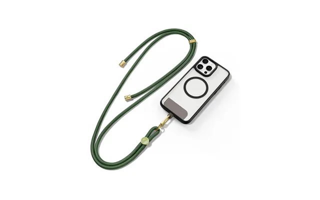 Dux Ducis Lang Nylon Snor Strop Til Mobil & Iphone - Army Grøn