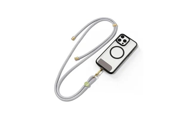 Dux Ducis Lang Nylon Snor Strop Til Mobil & Iphone - Grå