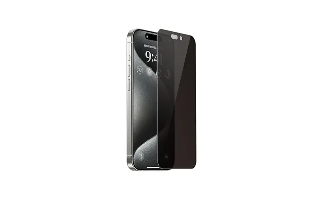 Iphone 15 Plus - Nuglas 9h Privacy Beskyttelsesglas Hærdet Glas
