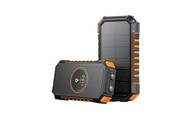 Powerbank 26.800 Mah Solcelle Trådløs Opladning Solarcore