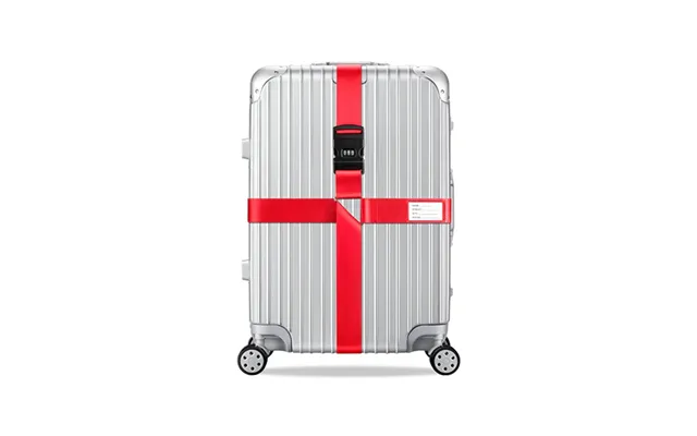 Premium Bagagerem Kuffertrem Med Kodelås Rød Travel-tech