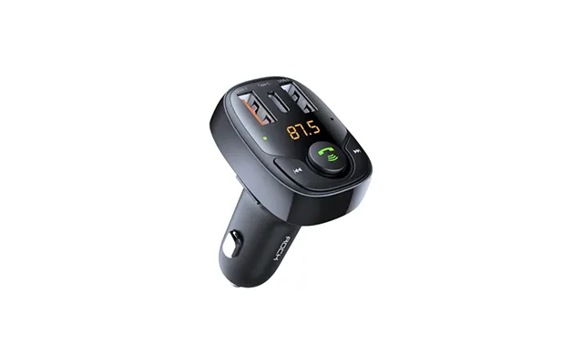 Rock Bluetooth Fm-sender Transmitter Til Bil - Qc3.0