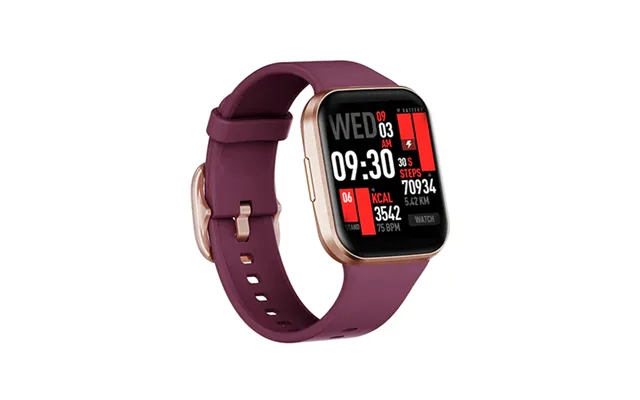 Smartwatch Aktivitetsur Ip68 1,69 Hd Skærm - Bordeauxrød Motionmate