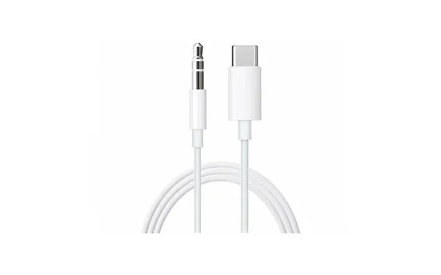 Usb-c Til Minijack 3.5mm Aux Kabel - Hvid 1m