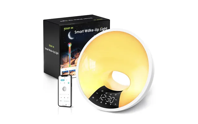 Wake-up Light Lampe Solopgangseffekt Natlys App-styring