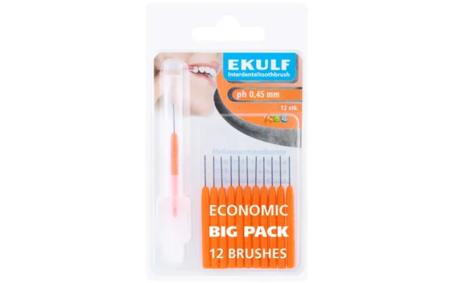 Ekulf Ph Mellemrumsbørste 0,45 Mm - Orange
