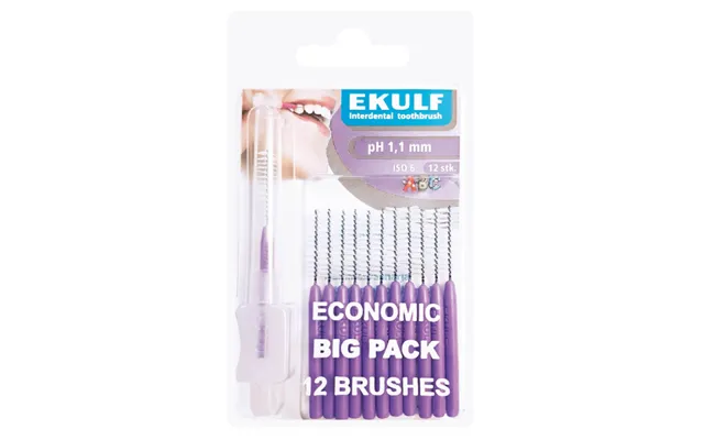 Ekulf Ph Mellemrumsbørste 1,1 Mm - Lilla