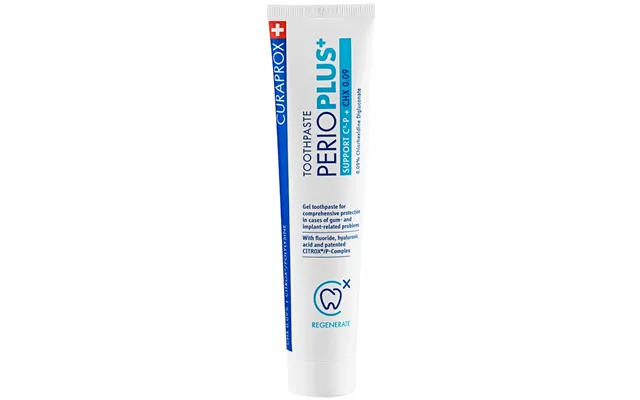 Perio Plus Support Chx 0,09% Tandpasta Citrox Fluorid Ha 75 Ml