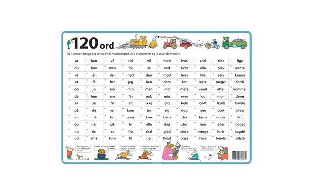 120 Ord Dækkeserviet