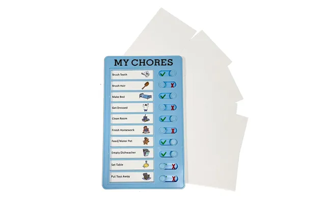 Checkliste Tavle Lyseblå